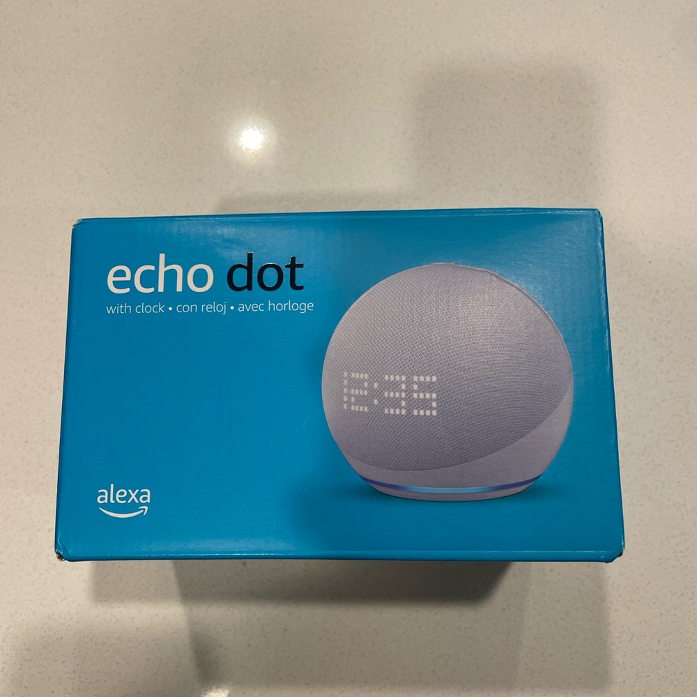 Amazon Echo Dot (5th Gen) Smart Alarm Clock Voice Control Bluetooth Wifi Aux